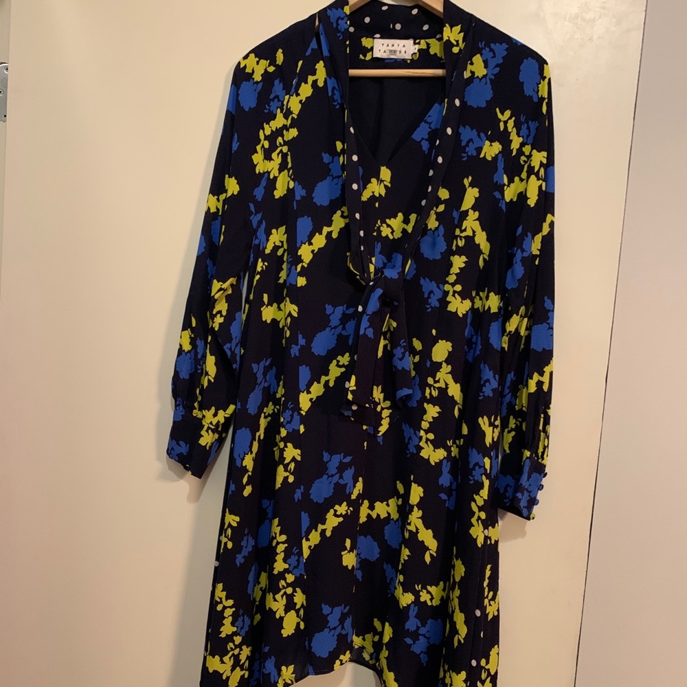 Tanya Taylor Floral Silk Mini Dress Size 8